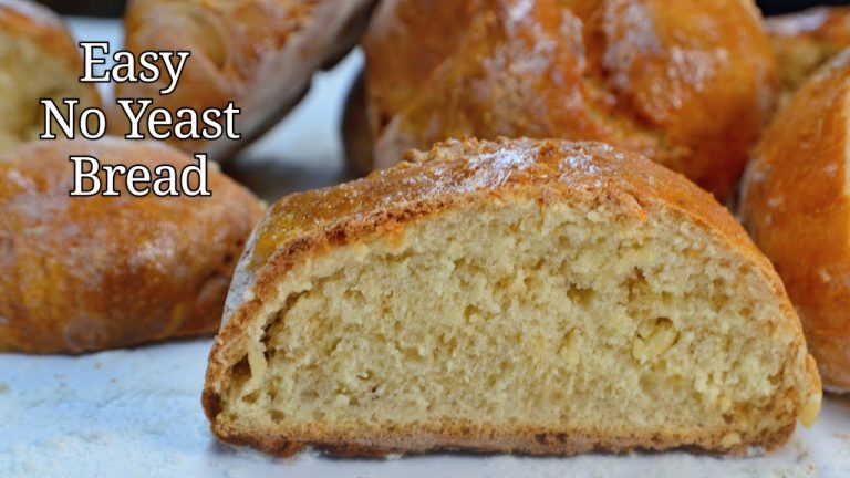 Easy No Yeast Bread Recipe (4 Ingredients)