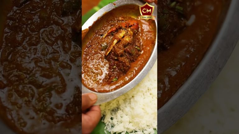 Nandu Meals | Cholan Mess | Fresh Seafood Gravy With White Rice