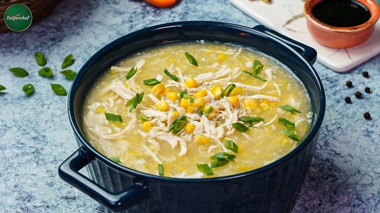 Chicken Corn Soup Recipe by SooperChef (Winter Special Soup Recipe)