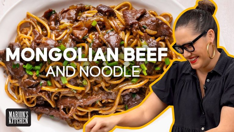 Super Tender Mongolian Beef… With Noodles!  | Marion's Kitchen