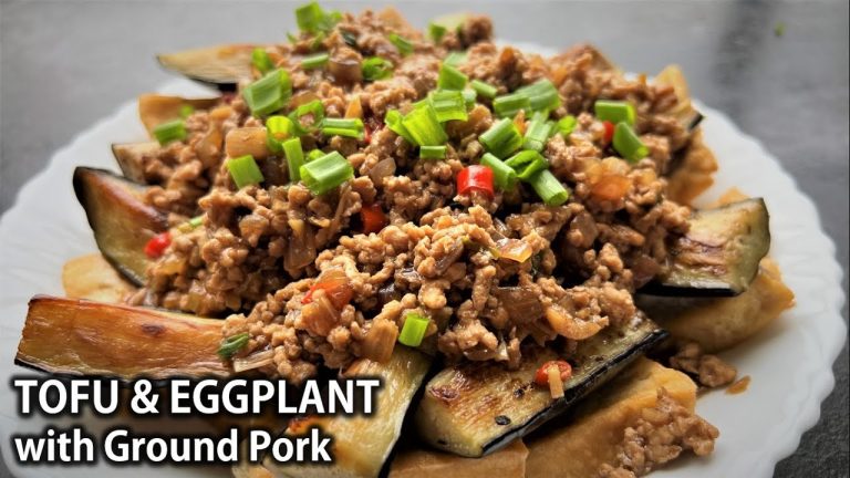 Stir Fry TOFU & EGGPLANT with Ground PORK | Simple and Easy Recipes