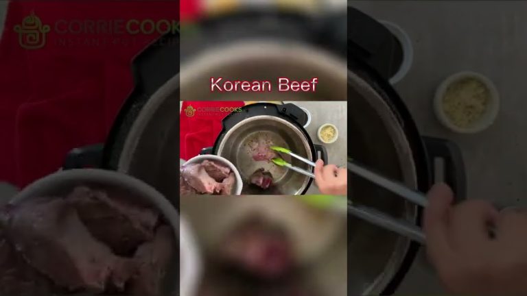 Korean Beef #recipe #instantpot #shorts #short