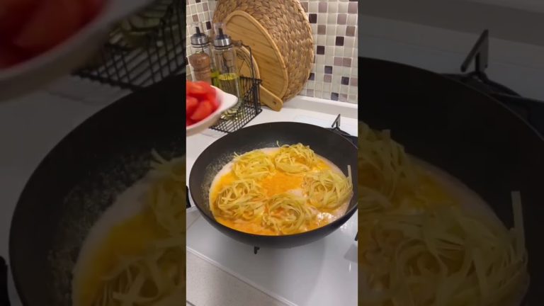 Easy pasta in a single pan! #shorts #youtubeshorts #nanousrecipes