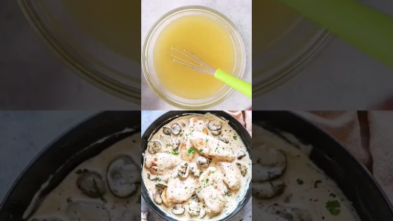 Creamy Mushroom Chicken recipe ❤😍 #easyrecipe #food #chickenrecipe #creamy OishiLanka ❤😍