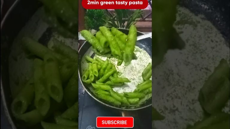 2 minute tasty yummy green pasta recipe without vegetable yummy food recipe series day 3 #shorts 💚