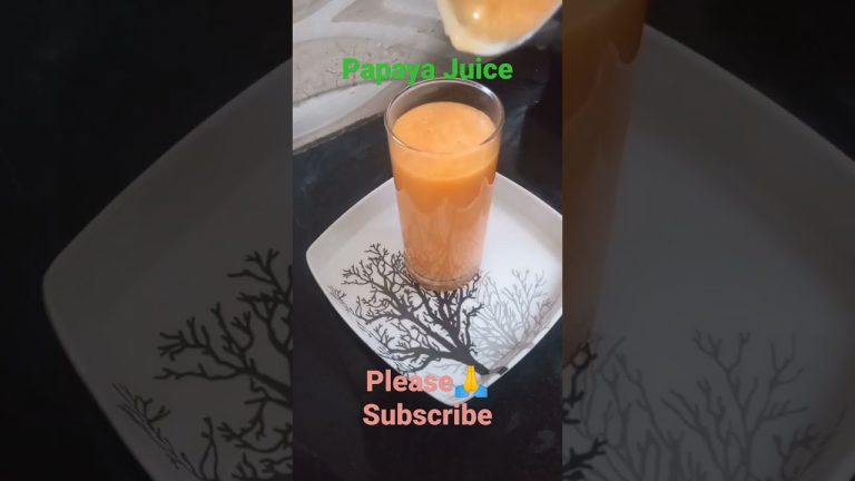 Papaya Milkshake Recipes/ Healthy And Easy Papaya Smoothie. #easylifeinkannada  #shorts