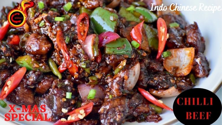 Restaurant Style Chilli Beef | ചില്ലി ബീഫ് | Spicy Tasty Chilli Beef | Christmas Special |Ep:1048