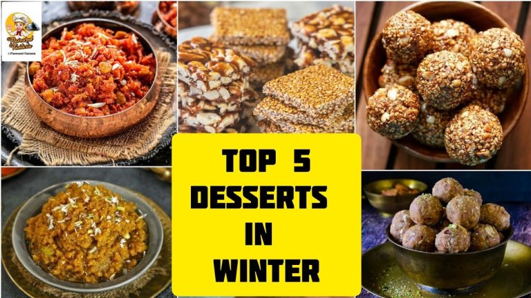 Top 5 Dessert recipes in winter|Winter special dessert recipes|Easy dessert recipes|Winter recipe|