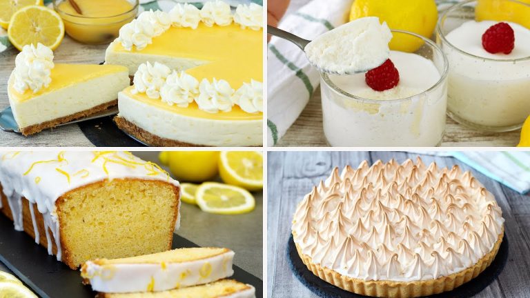 4 Lemon Dessert Recipes 🍋