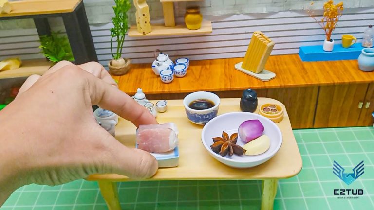 Cook Stewed Pork Belly with Soy and Star Anise | Tasty Miniatue Anise Bailsed Pork Recipe