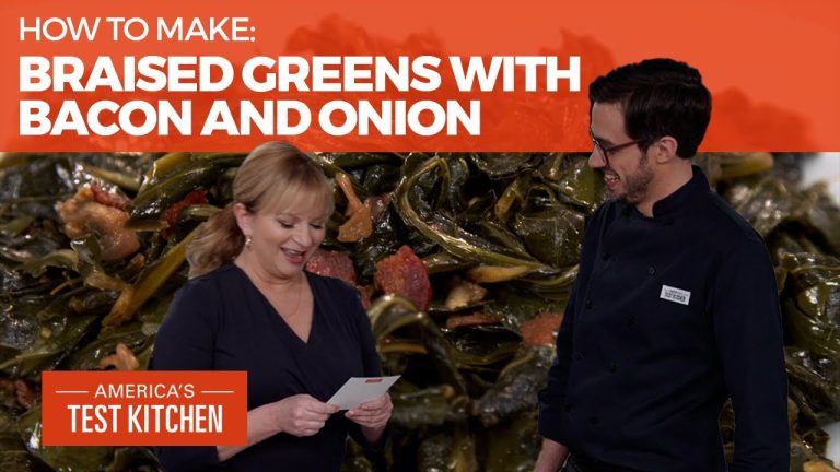 How to Make the Best Braised Greens with Bacon and Onion