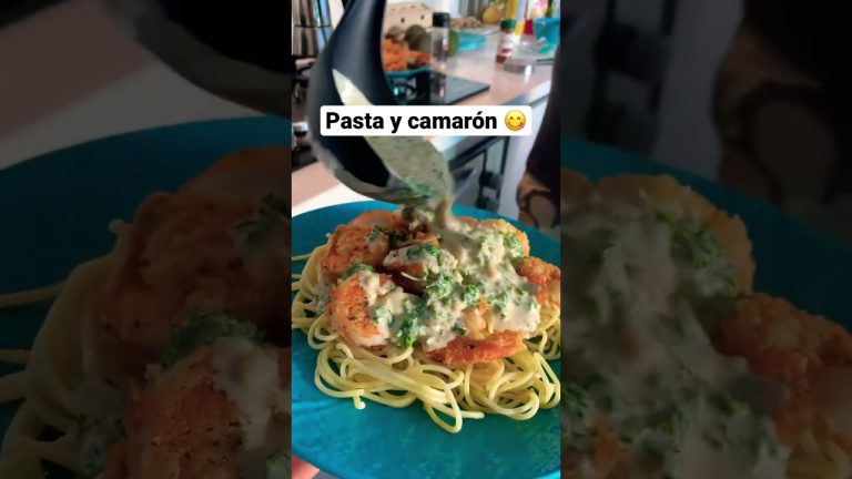 Pasta y camarón #comida #parati #paratodos #shorts #foodie #shirmp #viral #pasta