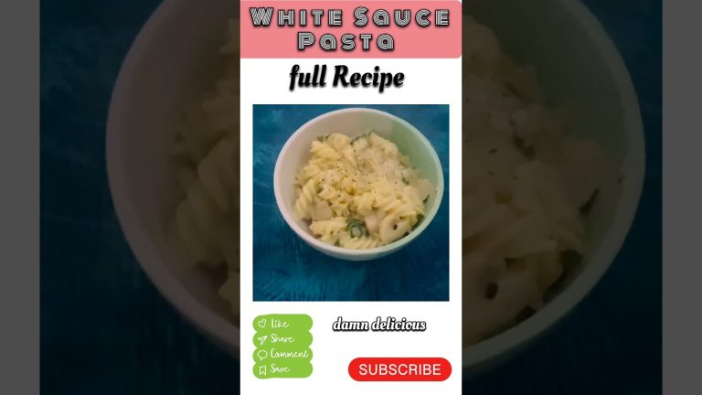 White Sauce Pasta | mushrooms and spinach|#Cooking #shorts #youtubeshorts #recipe #foodvlogs #pasta