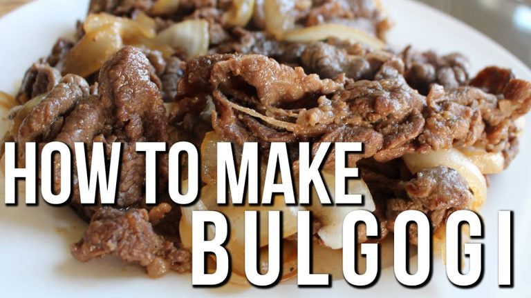 KOREAN BBQ RECIPE | BULGOGI | MARINATED THINLY SLICED BEEF