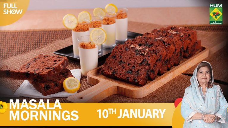 Masala Mornings – 10 Jan 2023 – Recipes: Lemon Posset & Chocolate Banana Bread – Shireen Anwar