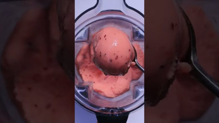 Watermelon peach thick smoothie recipe #shorts