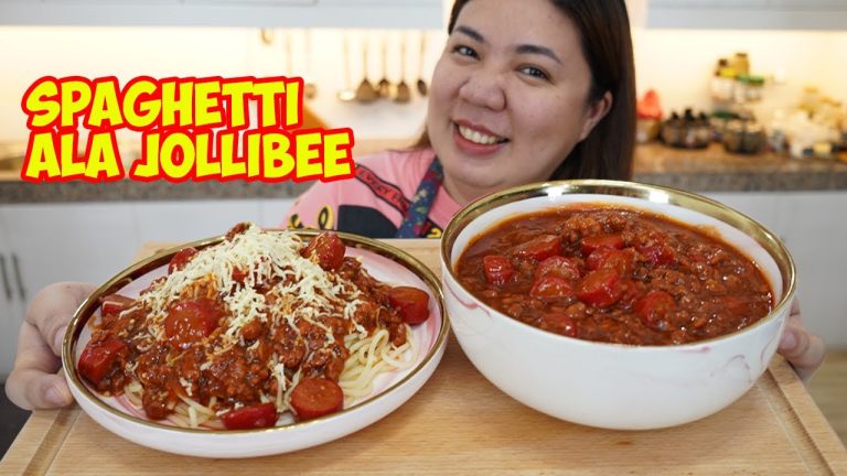 Filipino Spaghetti Recipe ala Jollibee