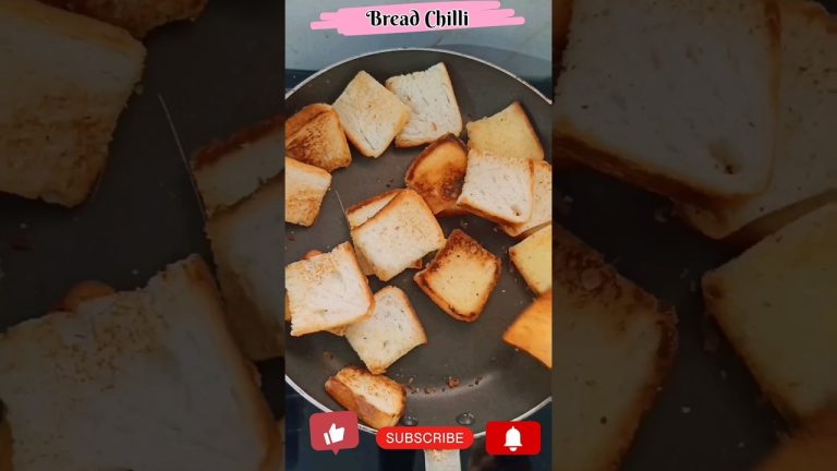 ASMR🤤🍞 Bread Chilli Recipe🌶️🍛🤤 #shorts #recipes #ytshorts #cooking