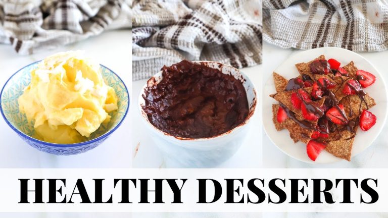 HEALTHY DESSERT RECIPES with 3 ingredients! paleo vegan recipes