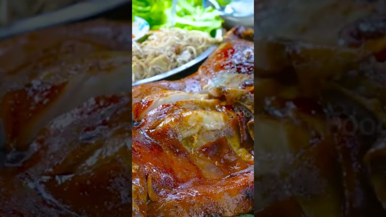 Roast Pork with Sugar Cane! #shorts