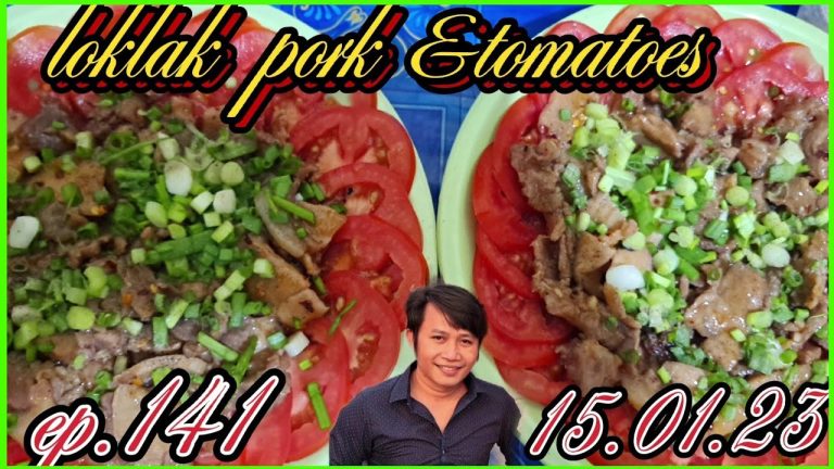 Ep.141 how to cook pork and tomatoes loklak simple yummy recipe #pork​loklak@saretcooking&lifestyle