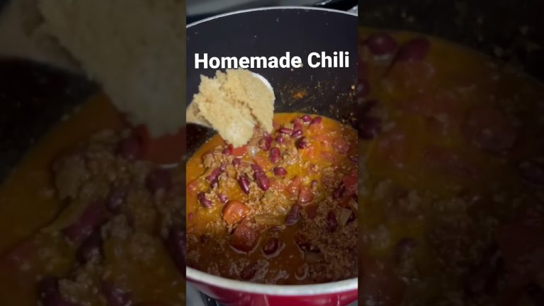 Homemade Chili Recipe