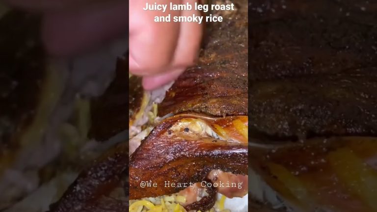 Juicy smoky Lamb Leg Roast & Rice #ricebowl #dinner #dinnerideas #viral #shorts #trendingfood #rice