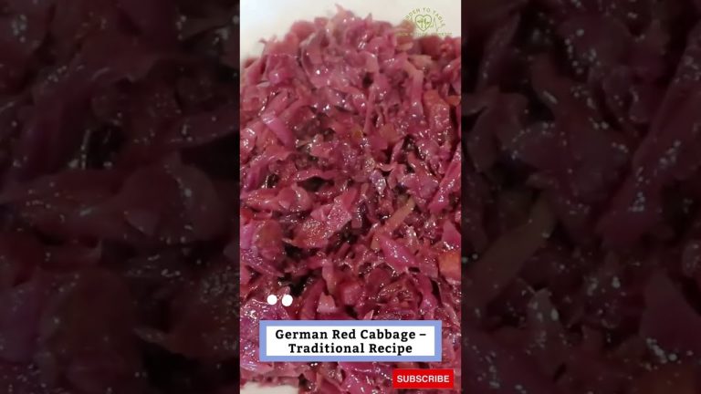 German Red Cabbage – Traditional Recipe
