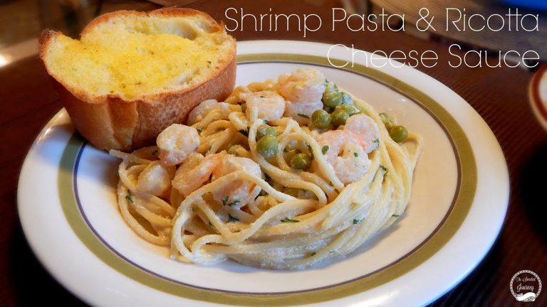 Easy Dinner Recipes | Shrimp Pasta With Ricotta Cheese Sauce | The Sweetest Journey