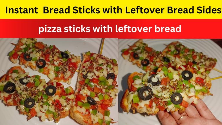 pizza sticks with leftover bread | Appetizers Ideas | Party Snacks | leftover Bread Recipes |