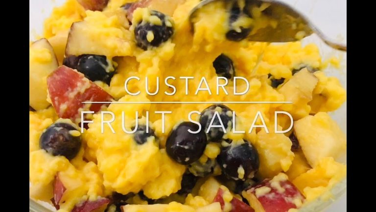 Tasty Fruit Custard Salad Recipe || Healthy Dessert Recipe || Easy Home made recipes