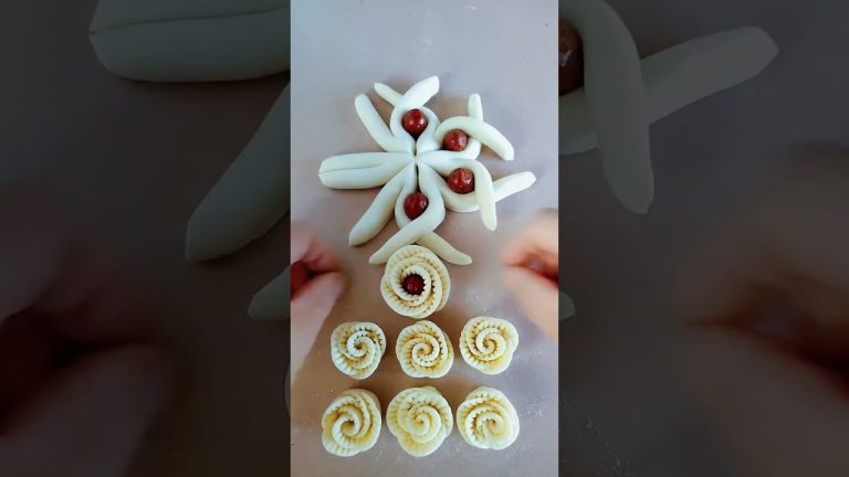 Satisfying & Creative Dough Pastry Recipes (P96) – Bread Rolls, Bun Shapes, Pasta #shorts