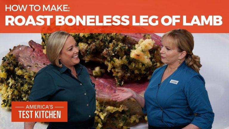 How to Make the Best Roast Boneless Leg of Lamb with Garlic, Herb, and Bread Crumb Crust