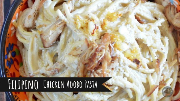 Creamy Filipino Chicken Adobo Pasta (Recipe #9)