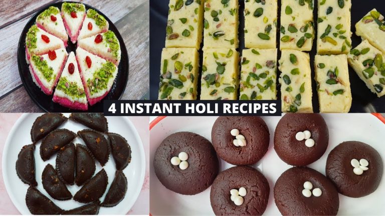 4 Must Try Holi Recipes I Holi Dessert Recipes I Holi Sweets & Desserts
