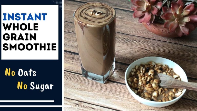 Instant Whole Grain Breakfast Smoothie Recipe | Healthy No Oats, No Sugar Drink for Weight Loss