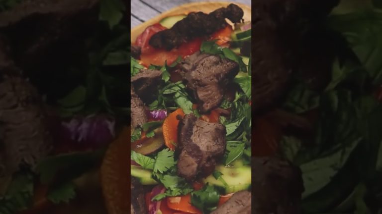 Super Delicious Steak Salad, Everybody wants this #shorts #cooking #asmr #recipes #food #lookcooktv