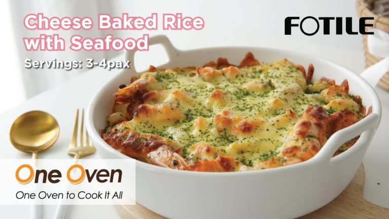 Cheese Baked Rice with Seafood Recipe | FOTILE One Oven Combi Oven Recipes