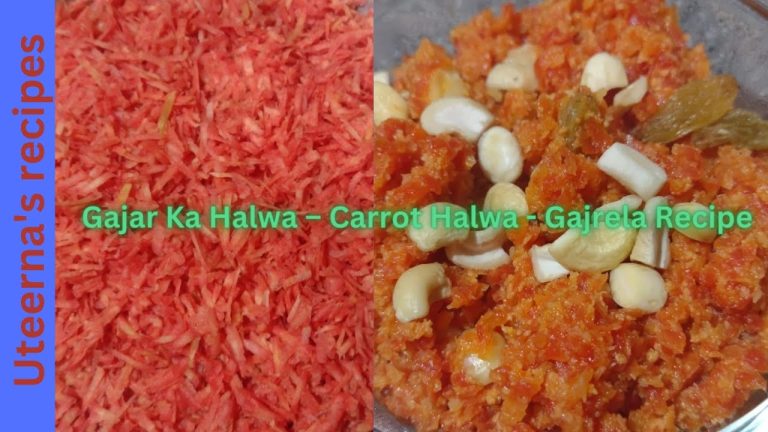 Gajar Ka Halwa – Carrot Halwa – Gajrela Recipe – Dessert Recipes – Indian Sweets – Winter Recipes