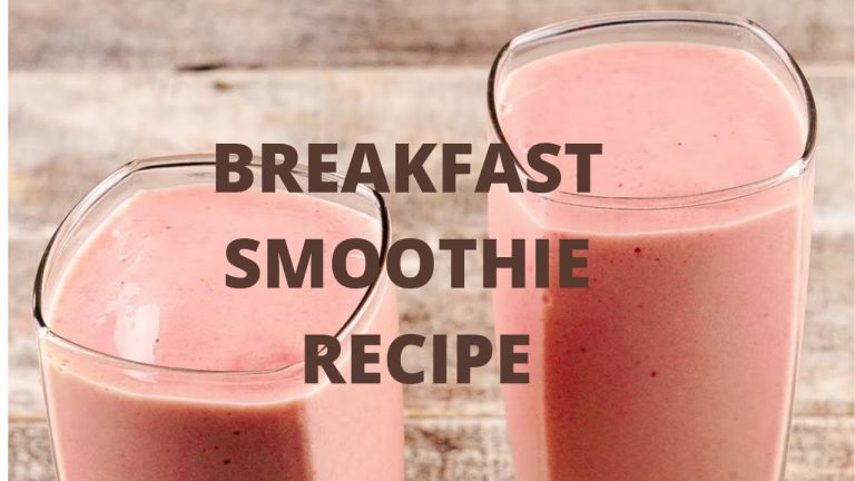 Healthy breakfast smoothie recipe – Quick and easy to go breakfast recipe episode 1