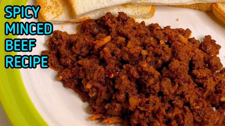 SPICY MINCED BEEF RECIPE #mincedbeef #spicybeef