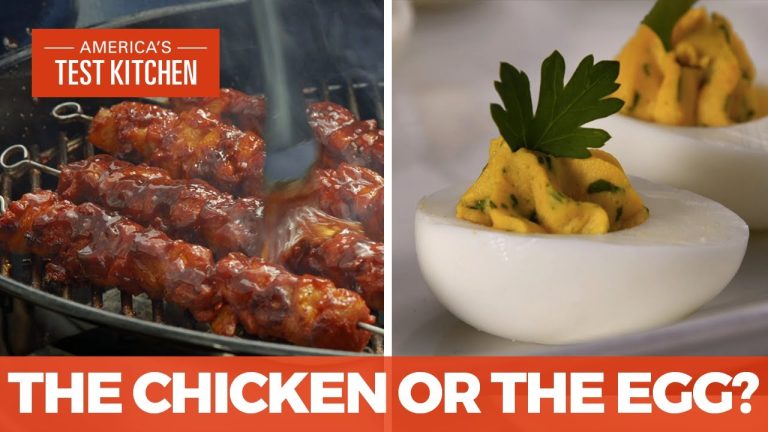 How to Make Charcoal-Grilled Chicken Kebabs and Curry Deviled Eggs