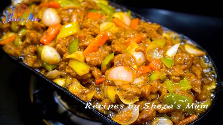 গ্যাসের চুলায় বিফ সিজলিং রেসিপি রেস্টুরেন্টের স্বাদে | Resturent Style Beef Sizzling Recipe