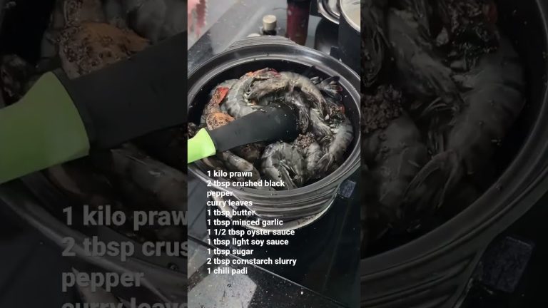 BLACK PEPPER SHRIMP RECIPE #recipe #prawn #Recipes #homecooking #Seafood #Foodie  #SG #MamasRecipes