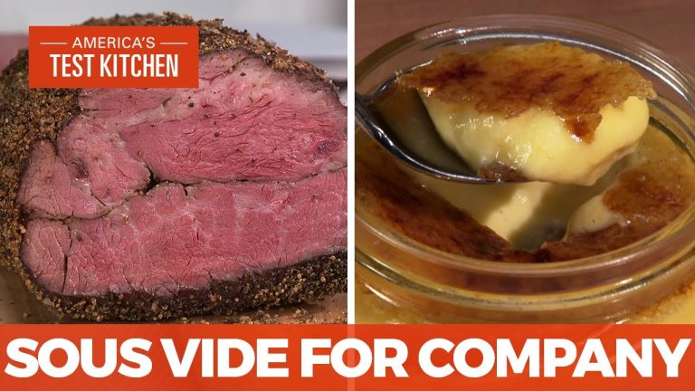 How to Make Impressive Sous Vide Rosemary-Mustard Seed Crust Roast Beef and Crème Brûlée