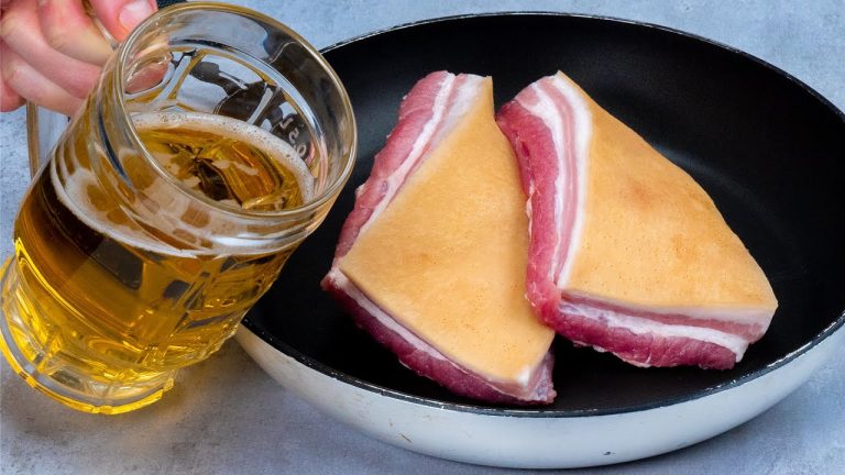 Beer shouldn’t be drunk! Cook pork belly like a real chef!