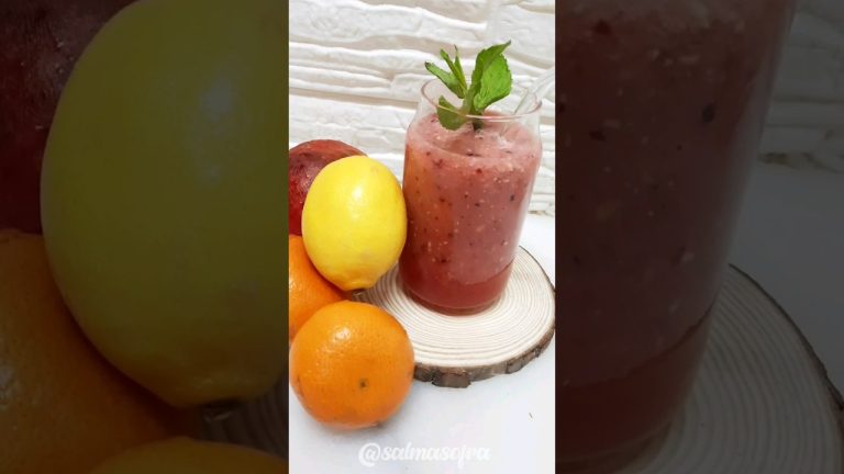 Quick and Easy Pomegranate & Plum Smoothie 🥤