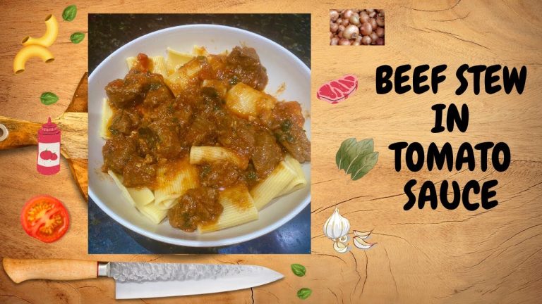 BEEF STEW IN TOMATO SAUCE – BEEF STEW RECIPE – TOMATO BEEF STEW