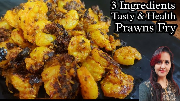 Easiest Prawns Fry Recipe | Seafood Starters | Weight Loss Recipe Best Appetizer Prawns fry in hindi