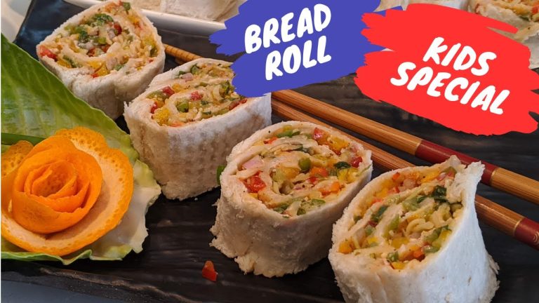 Pinwheels Bread Rolls Recipe | Non Fried Snack | Veg Sushi at home